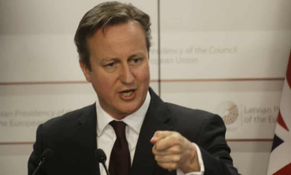 David Cameron Latvia extremism proposal support