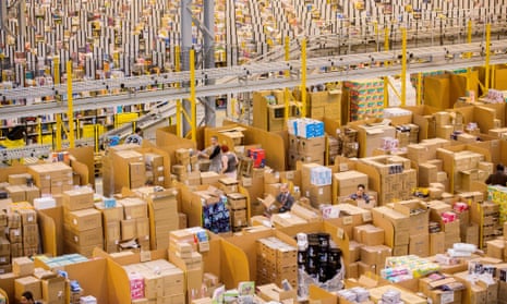 The Amazon Fulfilment Centre just outside Peterborough: for 11 years internet transactions involving UK online shoppers have been booked in Luxembourg.