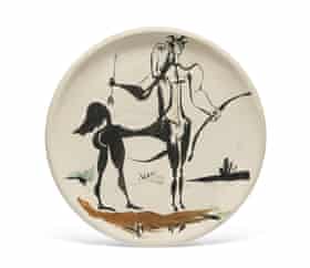 Lot 114 Picasso, Centaure avec chouette.