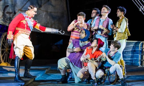 David Birrell as Captain Hook in Peter Pan Regent's Park's Open Air theatre, in London.