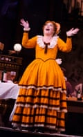 Jennifer Rowley as Musetta in La Bohème, at the Royal Opera House, London