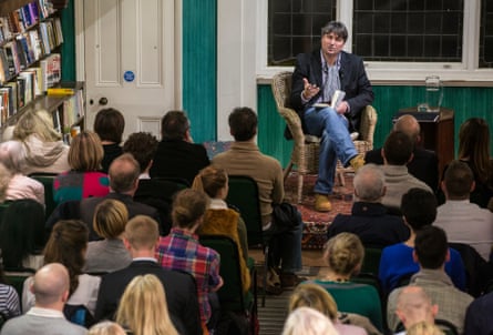 Simon Armitage talks about his poetry anthology, Paper Aeroplane, at a London bookshop.