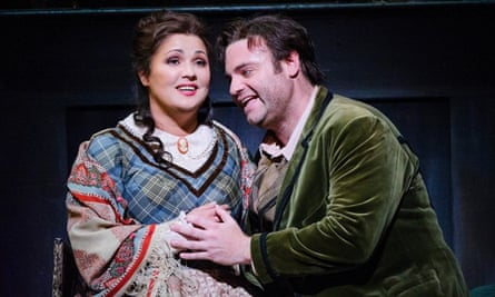 Anna Netrebko and Joseph Calleja in the Royal Opera House's production of La Bohème