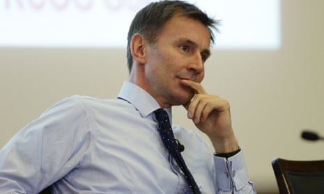Jeremy Hunt speaking at an event