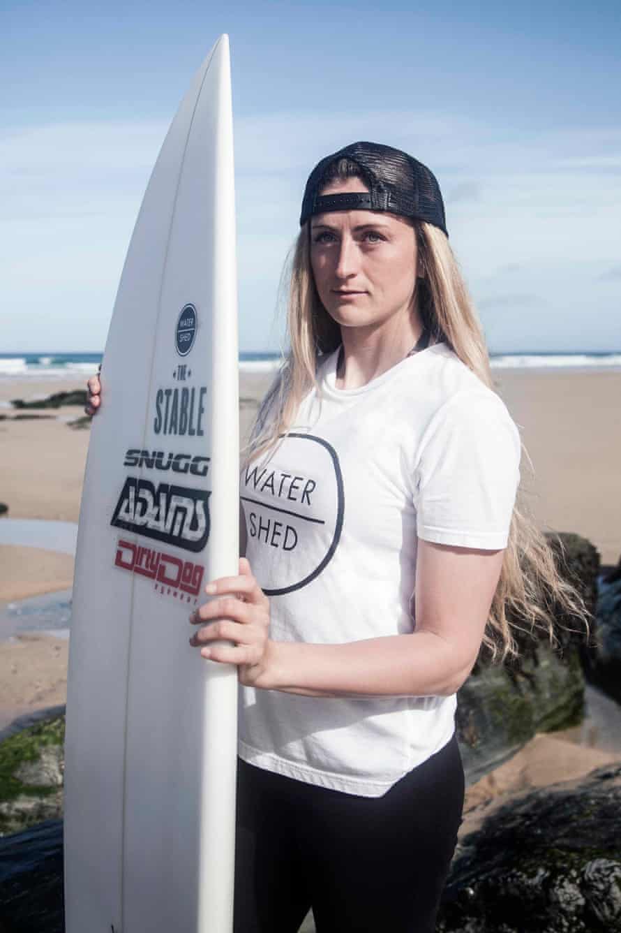 Jessie Tuckman, who gave up her previous life to become a surfer.