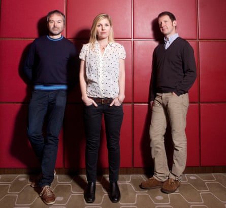 Pete Wiggs, Sarah Cracknell and Bob Stanley of St Etienne.