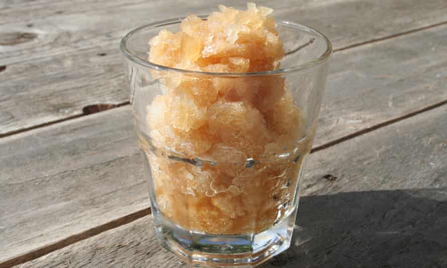 Even ale drinkers are catered for … pale ale granita.