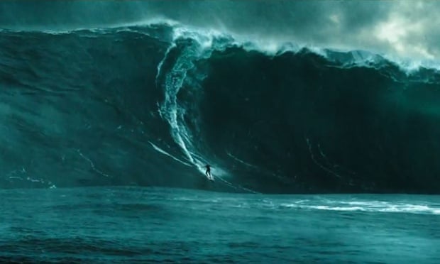 Breaking the waves ... a scene from Point Break.