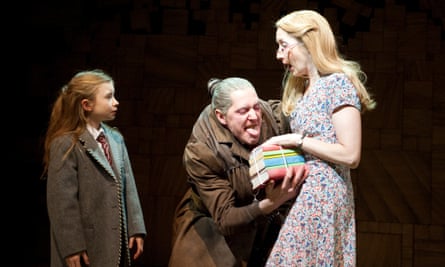 Taking centre stage: as Miss Trunchbull, with Kerry Ingram and Lauren Ward, in Matilda, A Musical.