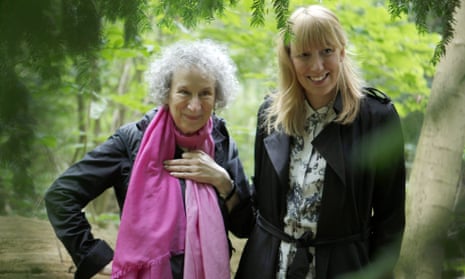 Margaret Atwood and artist Katie Paterson in Oslo's Nordmarka forest.