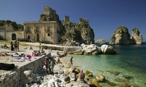 the coastline of italy