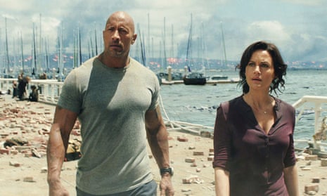 Wipe out … Dwayne Johnson and Carla Gugino in San Andreas.