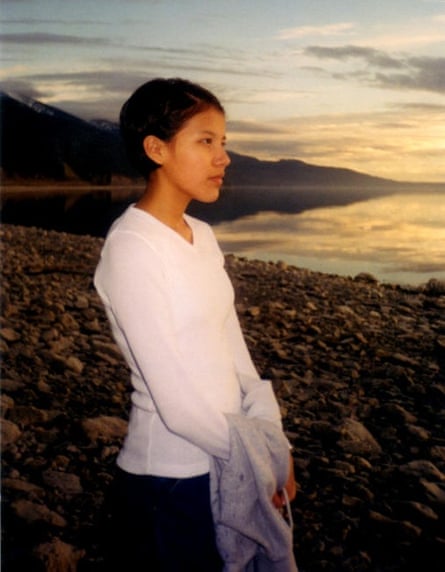 Misty Upham at Flathead lake, 1995.