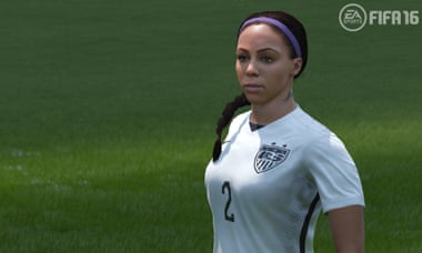 Sydney Leroux rendered in the Fifa 16 game.