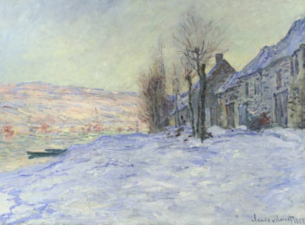 Claude Monet's Lavacourt under Snow. Photograph: The National Gallery/PA