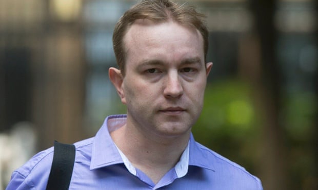 Tom Hayes arrives at Southwark crown court in London on Thursday.