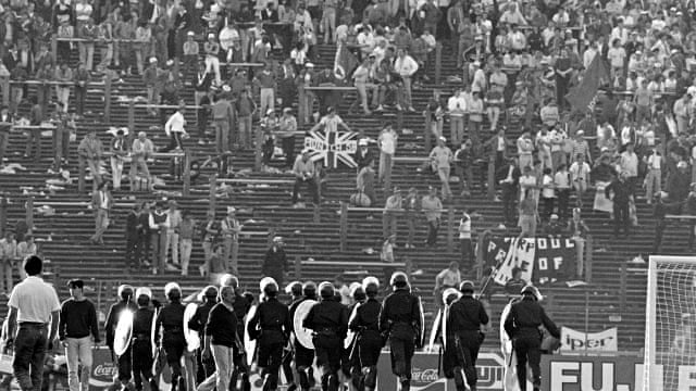 Heysel disaster 30 years on: footage of fans scrambling to escape ...