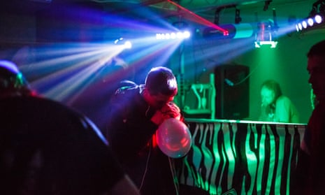  The use of laughing gas as a recreational drug has increased rapidly in recent years, with more than 400,000 16- to 24-year-olds reporting taking it in the past year. Photograph:Frantzesco Kangaris for The Guardian