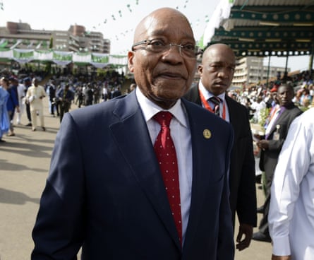 South African president Jacob Zuma was one of many African leaders who attended.
