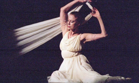 Maya Plisetskaya performs at the National Ballet Theatre in Kiev, Ukraine, in 1996.