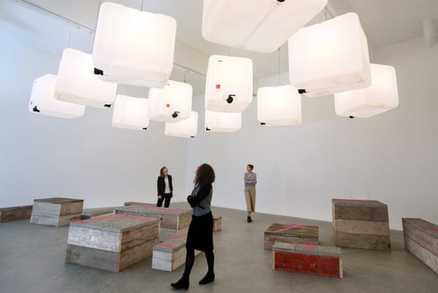 Untitled installation by Swedish artist Klara Liden at Galerie Neu during Berlin Gallery Weekend.