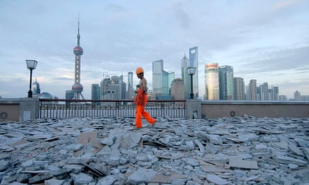 Shanghai construction worker