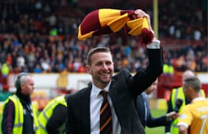 Image result for motherwell 3 rangers 0 celebrations play off