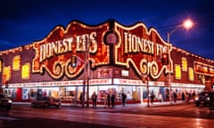 Honest Ed’s at night