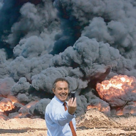 Visual shorthand for Blair’s controversial Iraq policy … Photo Op, made by Cat Phillipps in 2005 as part of the collaborative practice kennardphillipps. Photograph: kennardphillipps