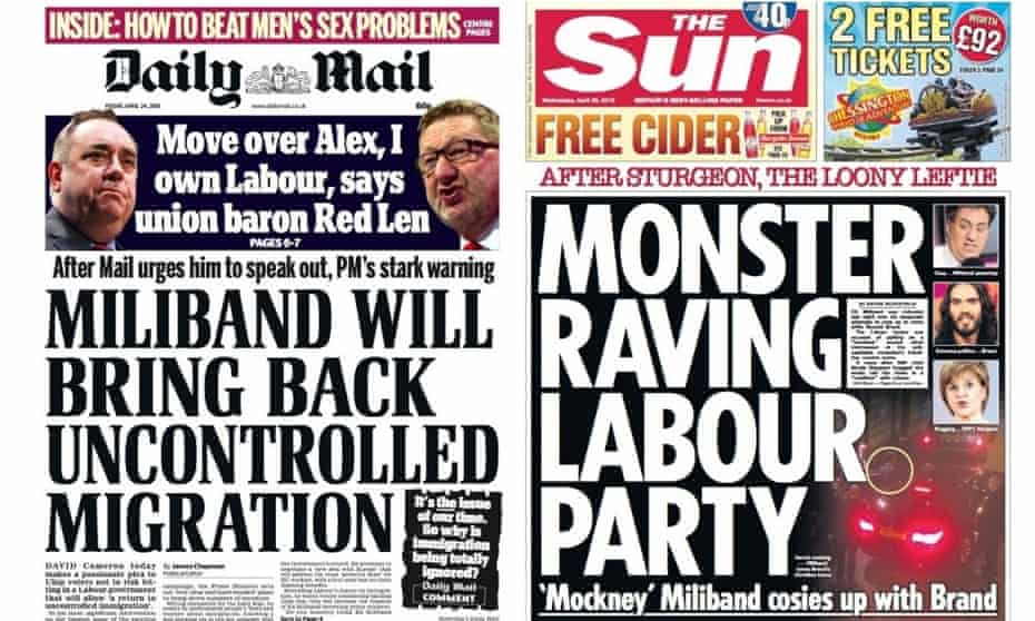 General election coverage: the Sun has joined the Mail in vilifying Ed Miliband's Labour