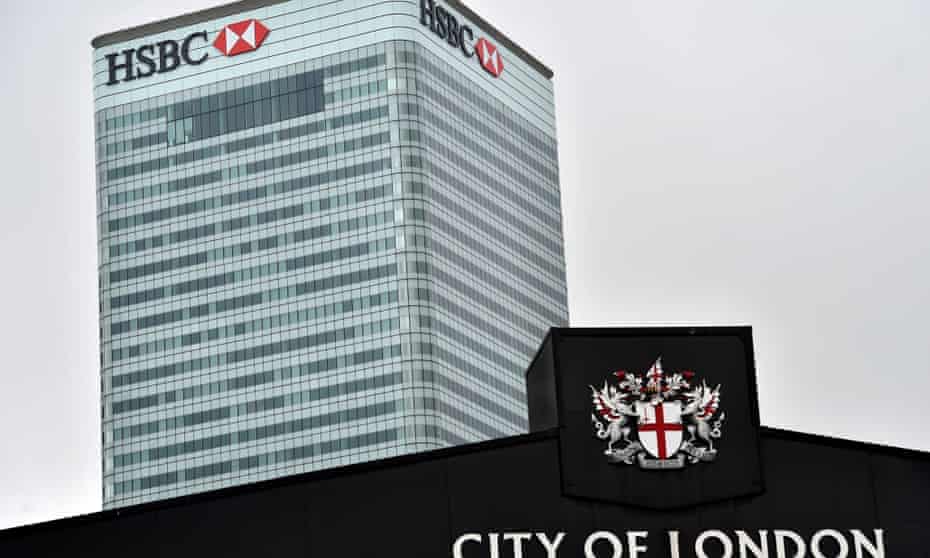 HSBC's headquarters in London's Canary Wharf.