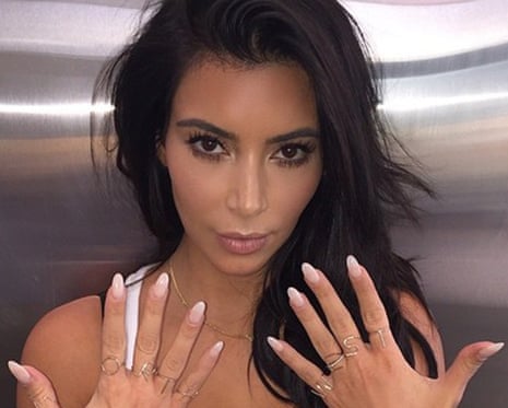 Kim Kardashian selfie with rings