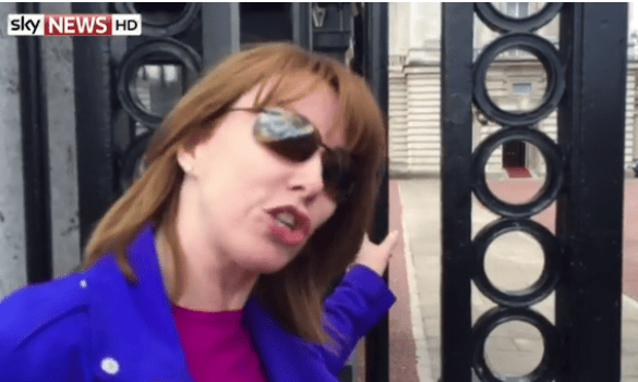 Sky News reporter Kay Burley live streams her 'royal tour' on Periscope