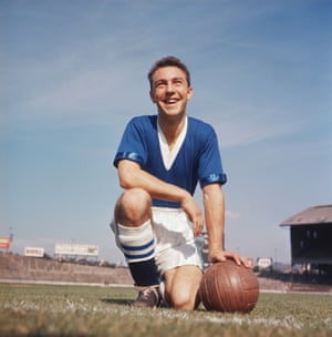 Greaves was scouted playing football while a schoolboy by Chelsea’s Jimmy Thompson and in 1955 was signed as an apprentice. After making an impression at youth level he turned professional aged 17, pictured, in 1957