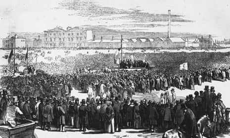 Great Chartist Meeting held on Kennington Common in April 1848