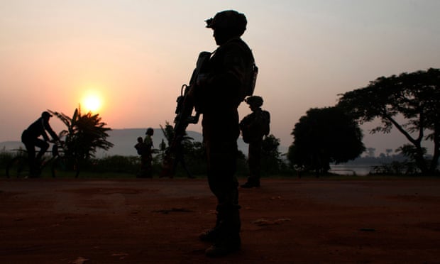 A French soldier is pictured in Bangui in December 2013.