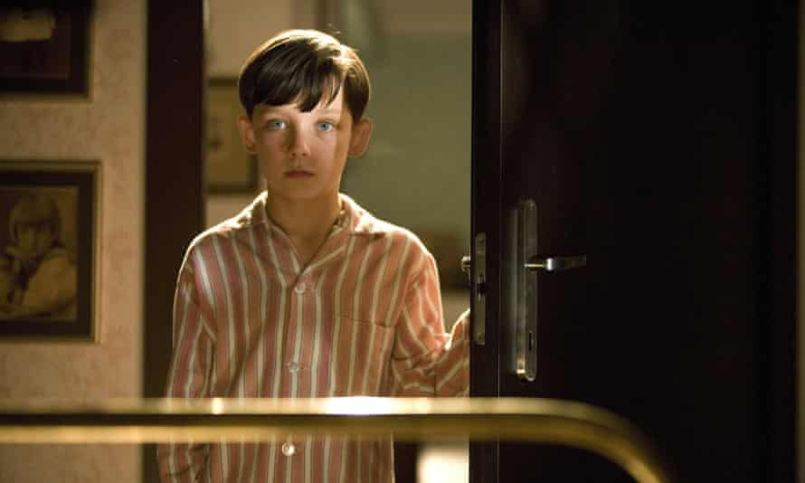 Asa Butterfield in The Boy in the Striped Pyjamas.