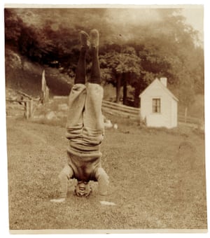 Artists Unframed: Snapshots from the Smithsonian's Archives of American Art Rockwell Kent standing on his head, ca. 1935 