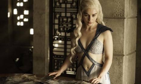 Emilia Clarke as Daenerys Targaryen in HBO's Game of Thrones.