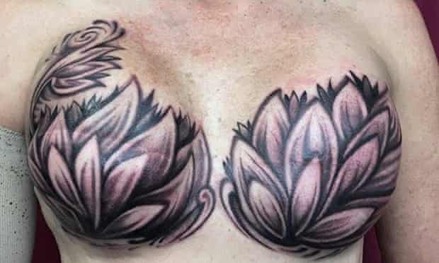 This mastectomy tattoo was shared on the internet 14,000 times in less than 24 hours.