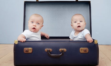 twins in a suitcase