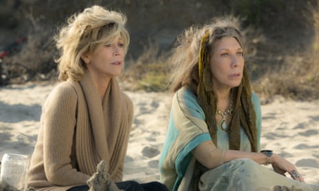On the peyote ... Jane Fonda, left, and Lily Tomlin in Grace and Frankie,.