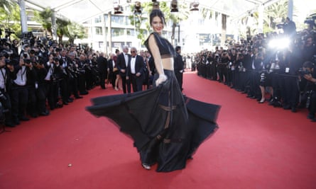 Kendall Jenner, as styled by Alexis Roche at Cannes.