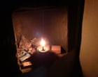 Kerosene lamp in a Poraja home