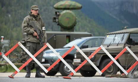 A mobile radar station supplied to cover the Bilderberg conference