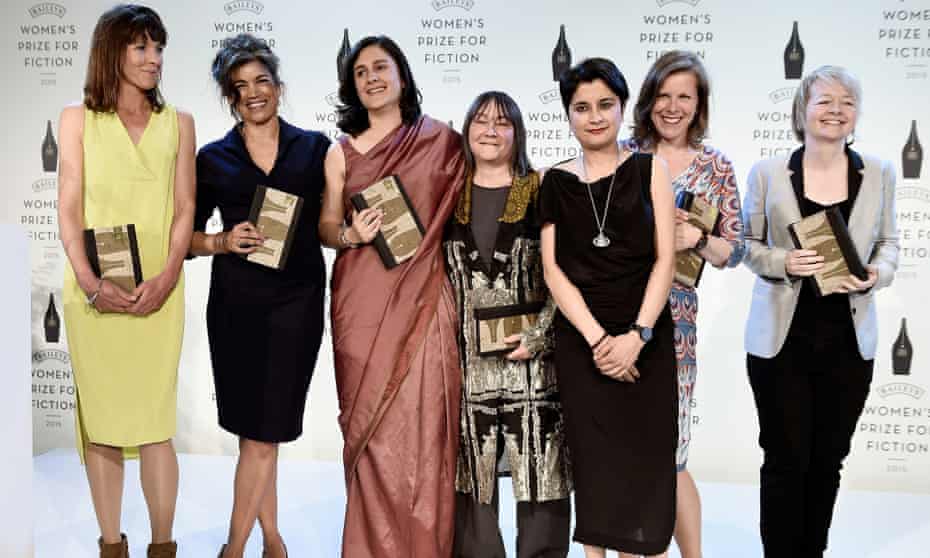 Who needs men? … the writers shortlisted for the 2015 Baileys women’s prize for fiction with chair Shami Chakrabarti