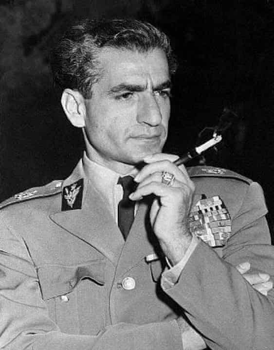 The Shah in 1954, a year after the CIA-MI6 coup.