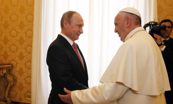 Maestro leje stamtavle Pope Francis tells Putin: 'sincere' peace efforts needed for Ukraine | Pope  Francis | The Guardian