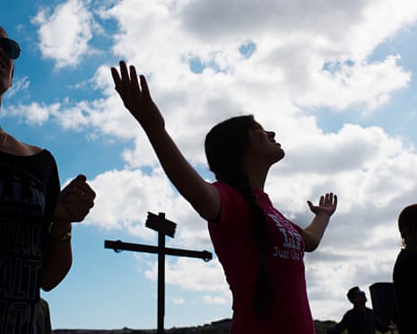 Members of Victory Outreach International hold mass on Havana’s iconic Malecon seawall