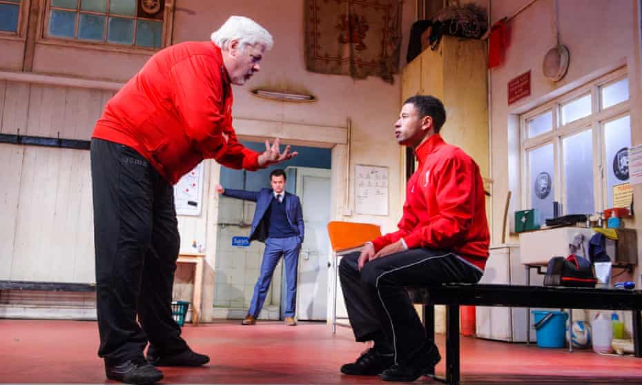 The Red Lion by Patrick Marber: Peter Wight, Daniel Mays and Calvin Demba.